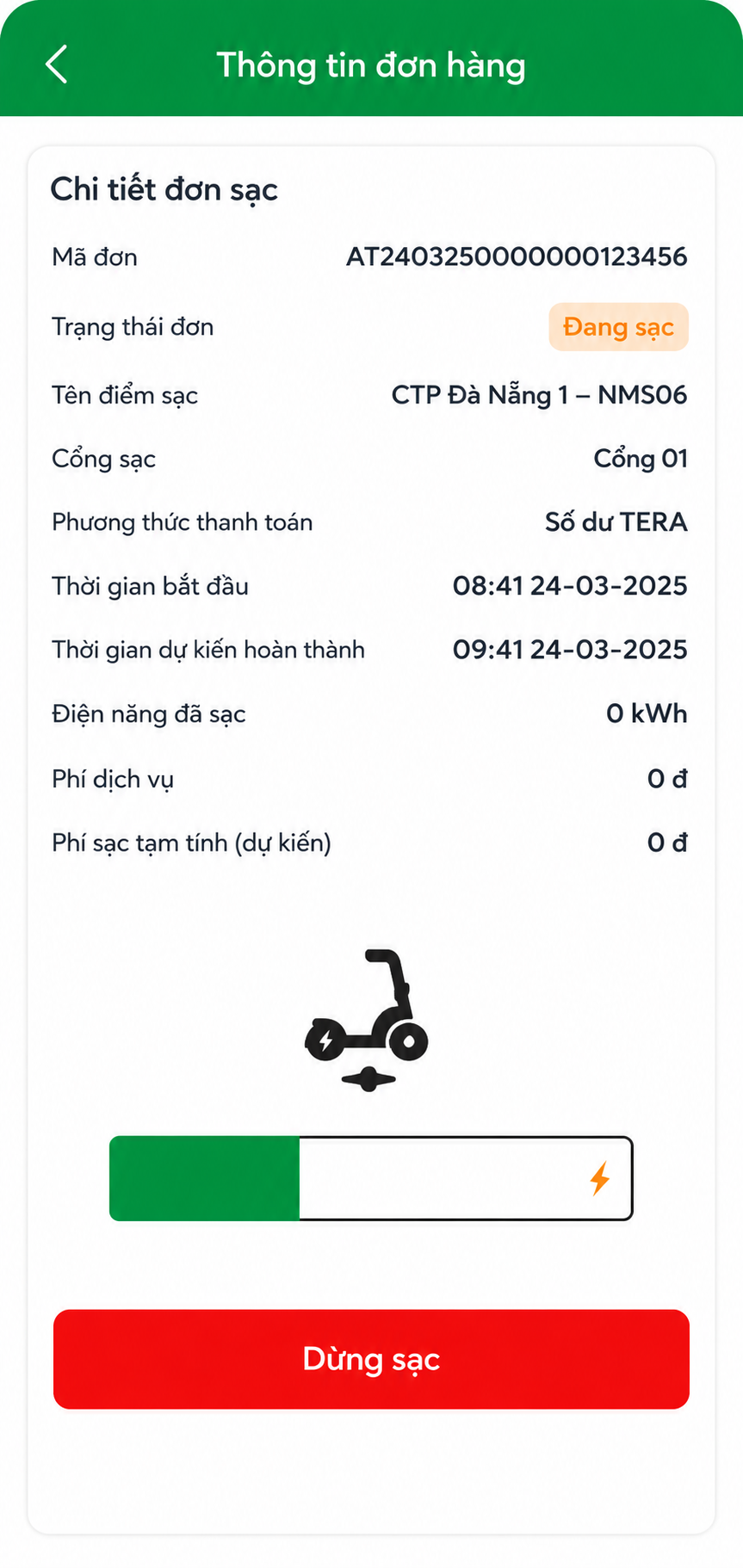 Ứng dụng TERA - Thông báo