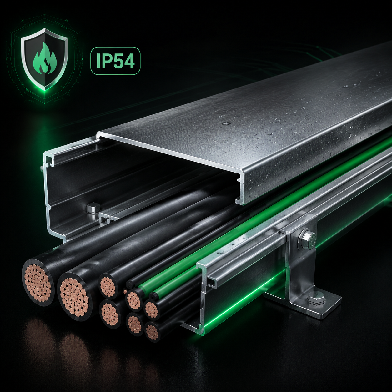 Hạ tầng tủ điện TERA sử dụng vật liệu chống cháy chuẩn IP54