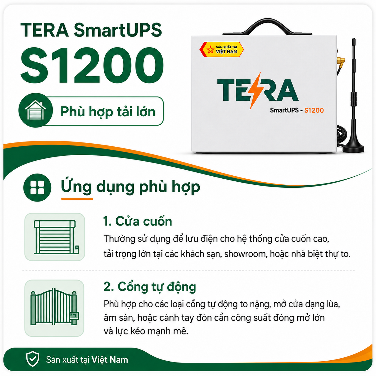 s800 smart ups tera lưu điện
