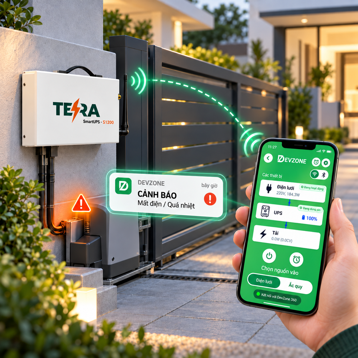 Theo dõi trạng thái UPS từ xa