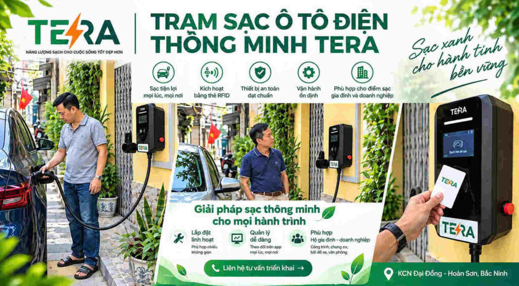 Trạm sạc ô tô điện thông minh TERA